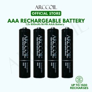 Arccoil AAA 800mAh Rechargeable Premium Black AA Ni-Mh Battery