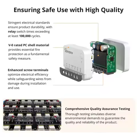 SONOFF ZBMINIR2 ZigBee Relay Module Switch Relay On/Off Module Remote Control via eWeLink Support Zi