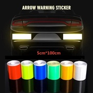100cm*5cm Car Reflective Tape Safety Warning Car Decoration Sticker Reflector Protective Tape Strip Film Auto Motorcycle Sticker