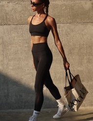 Alexina Leggings (Jet black) กางเกงเลกกิ้งขายาว ชุดกีฬาผู้หญิง
