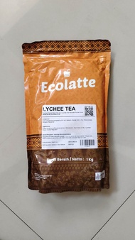ECOLATTE 1kg LYCHEE TEA, rebranding dari bubuk merk CHO'LATTE PREMIUM POWDER DRINK, Bubuk Minuman an