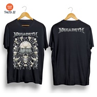 KATUN Megadeth THIRT3EN Men's Distro T-shirt Music Metal Rock Tshirt Band T-shirt Combed Cotton T-sh