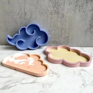 Cloud Shape Concrete Mold DIY Cloud Jewelry Storage Box Making Mold Cloud Epoxy Resin Plaster Coaster Molds Cloud Tray Silicone Mold