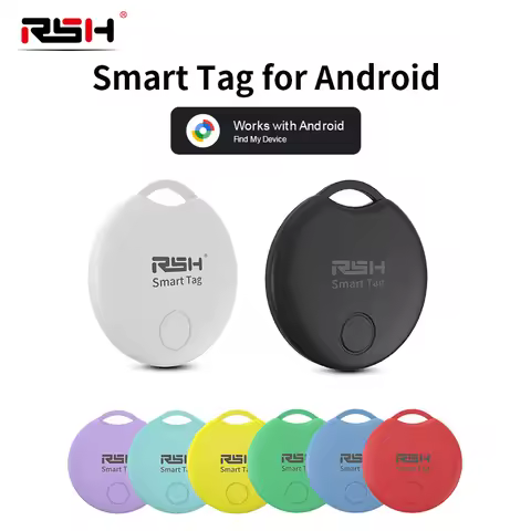 RSH Smart GPS Tracker for Android Tag Work With Android Google Find My App Key Finder Pet Locator Sm