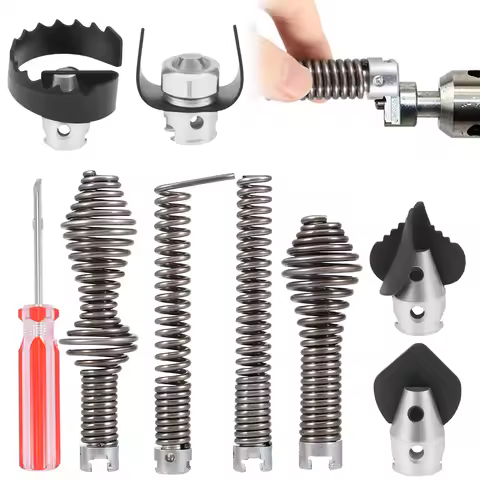 Drain Cleaner Combination Cutter Head Set Drill Attachment-Drain Cleaning Tool With Drain Snake Auge