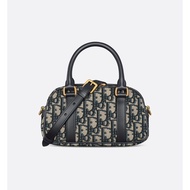 DIOR DIOR One-Shoulder Messenger Handbag Women's Blue