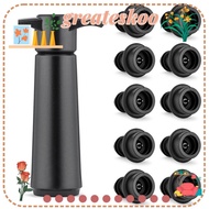 GREATESKOO Wine Saver Pump, Plastic Black Wine Preserver, Durable Reusable with 10 Vacuum Stoppers Easy to Use Bottle Sealer Wine Bottles