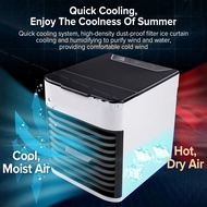 aircond~dyson~ portable fan Portable Air Cooler Kipas Angin Colorful Lights Mute Cooler Fan Air Conditioner Electric Fan