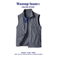WASSUP ISSUE | เสื้อกั๊กชายซิปหลายกระเป๋า