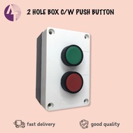 2 Hole Box c/w Push Button Switch
