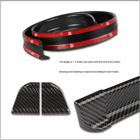 Universal Car Carbon Fiber Spoiler DIY Refit Spoiler For Citroen C1 C2 C3 C4 C5 C6 C8 C4L DS3 DS4 DS