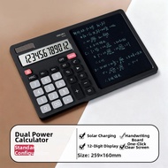 deli | Handwriting LCD Dual Power Calculator