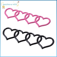 EMOTEMY Rear Trunk Emblem, 8.58*2.76in Black,Pink  Love Heart Logo, Auto Accessories Decoration ABS 