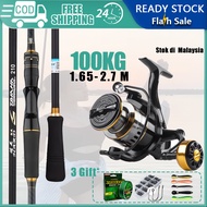 2025 New Fishing Rod Set Combos Reel Rod Spinning Joran Batang Pancing Saltwater Spinning Reel
