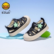 B.Duck Kids Sandals Summer New Soft Bottom Headed Slippers Beach Shoes for Boys And Girls Ages 3-12 
