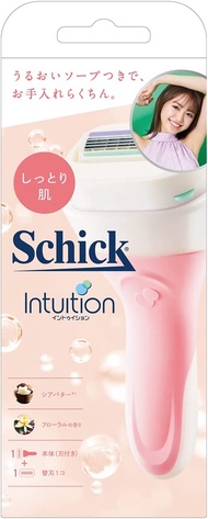 Schick 舒適 直覺型濕潤護膚刮鬍刀（刀架附刀片1枚+替換刀片1枚）