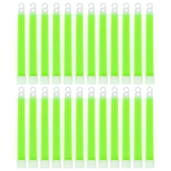 MediTac Green Glow Stick - Bright 6" Snap Sticks with 12 Hour Duration (24 Pack)