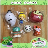 Cartoon Squishy, stress Relief Soft Toy, Cute Room Decoration (With Color Packaging)