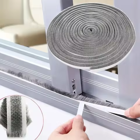 32.8 Feet Windproof Sealing Strip, Door and Window Sealing Strip, Self-Adhesive with Strong Adhesion