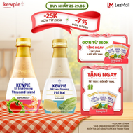 Combo món Âu Kewpie: Xốt Salad Dressing Thousand Island 210ml & Phô Mai 210ml