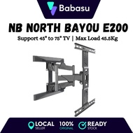 NB North Bayou E200 Cantilever TV Wall Mount Support 45" to 75" TV, Max Laod 45.5KG