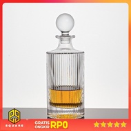 HUANYI Whisky Decanter Glass Bitter Bottle Liquor Scotch Luxury 150ml - HY-17 Original 99 Square
