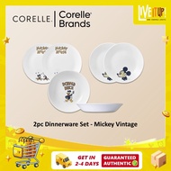 CORELLE Dinnerware 2pc Set - Mickey Vintage