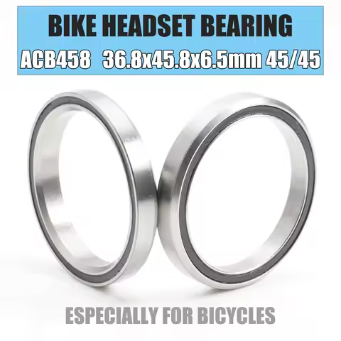 ACB458 Bicycle Headset Sealed Cartridge Bearings 36.8x45.8x6.5 mm 45/45 Degree Tapered Upper Lower A