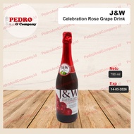 J&w celebration rose grape drink buah anggur 750 ml