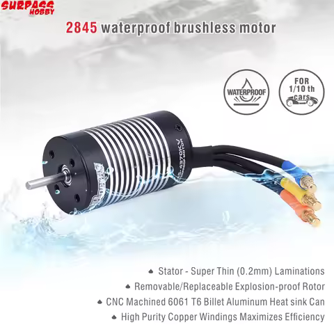 2845 Waterproof Brushless Motor 3100KV 3800KV 4370KV 5000KV for Traxxas HSP Monster On Road WLtoys 1