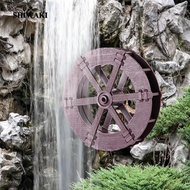 [Shiwaki] 3x Water Fountain, Fountain Feng Shui Wheel Desktop Water Fountain Running Water Wheel Model DIY Water Wheel Model for Garden Aquarium Kitchen