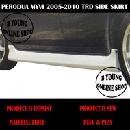 PERODUA MYVI OLD MYVI 2005 2006 2007 2008 2009 2010 OE TRD LOOK SIDE SKIRT (TRD) FIBER SKIRT LIP BOD