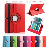 เคสปิดเปิด Samsung Galaxy TabS 10.5 SM-T800 SM-T805 หมุนได้ 360 องศา 360 Rotating Case For Samsung Galaxy Tab S 10.5 SM-T800 SM-T805 Flip Stand PU Leather