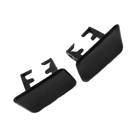 1 Pair For BMW X3 E83 2004-2010 Car Headlight Washer Nozzle Cover Cap Black Plastic 61673416176 6167