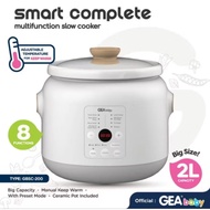 Gea Baby Slow Cooker GBSC-200 smart complete multifunction slow cooker Food Maker MPASI GBSC200