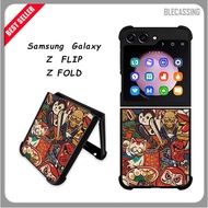 Hardcase TPU Casing Samsung Galaxy Z Flip Fold 5 4 3 5G Custom Doodle BC121