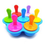 outlet 7 Cell Silicone Mini Ice Pops Mold Ice Cream Ball Lolly Maker Popsicle Mould Baby DIY Food Yo