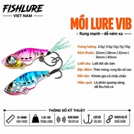 VIB Vip 5 Iron Fish Lure - 2 Single Blades | 2.5g - 3.5g - 5g - 7g - 10g
