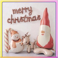 Christmas Balloon Matte Balloon Elk Balloon Cane Balloon Snowman Balloon Santa Balloon Coffee Shop C