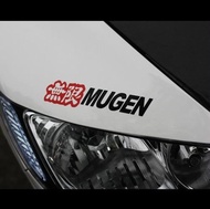 Power Merchant sticker stiker mugen honda jazz brio civic dll - Putih