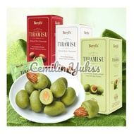 Beryls Tiramisu Almond Chocolate 200g Coklat Malaysia Beryls Coklat Almond White Chocolate Milk Chocolate Green Tea