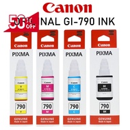 หมึกเติม CANON INK # GI-790 หมึกขวดแท้ 4 สี BK / C / M / Y สำหรับ Canon Pixma G1010 / G2010 / G3010 / G4010 #หมึกสี  #หมึกปริ้นเตอร์  #หมึกเครื่องปริ้น hp #หมึกปริ้น   #ตลับหมึก