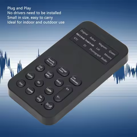 Sound Changer Voice Changer Handheld Voice Changer Device 8 Sound Effects Machine for Phone Calling 