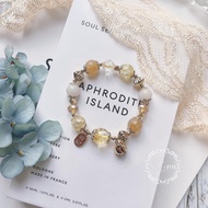 Crystal Bracelet Blonde Crystal Bracelet Female Lucky Bracelet Citrine Lucky Fortune Bracelet Lucky 