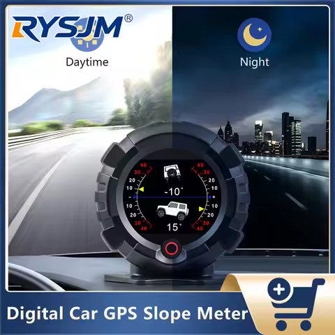 X95 Car GPS Slope Meter Digital Head Up Display Inclinometer Speedometer Off-road Car Pitch Slope An