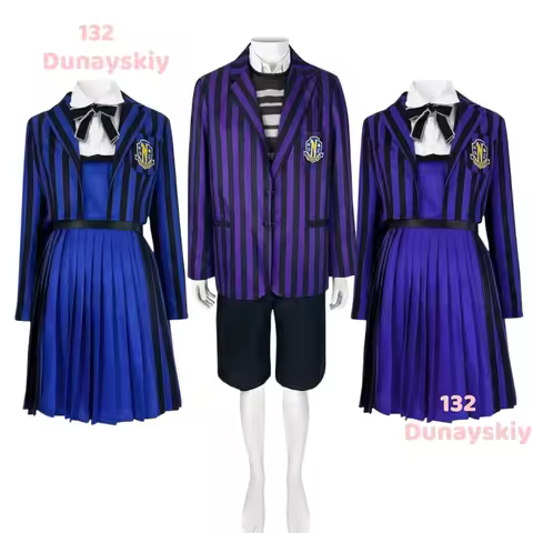Season 2 Brother Cosplay School Uniform Pugsley Cosplay Costume Vintage Outfits Boys Suits Coat Top 