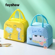 FAY Cartoon Lunch Bag, Lunch Box Accessories Thermal Bag Insulated Lunch Box Bags,  Portable  Cloth Tote Food Small Cooler Bag