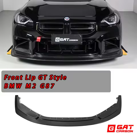 For BMW M2 G87 Dry Carbon Fiber GT Style Front Lip Diffuser Lower Lip Bodykit