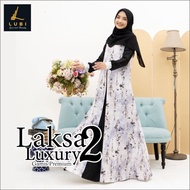 Gamis Dress Laksa Luxury 2 By Lubi Dress Motif Bunga Premium Gamis