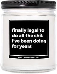 You Nique Designs 18th Birthday Candle 9oz Candle Gifts for 18 Year Old Girl, Boy, Daughter, Son, Ma